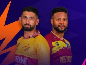 ٹی ٹوئنٹی ورلڈکپ سپر ایٹ: ویسٹ انڈیز کو پر اعتماد زمبابوے کا چیلنج درپیش