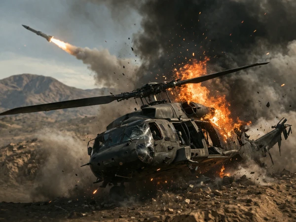 پائلٹ کی تلاش میں جانے والے امریکی ہیلی کاپٹر اور ڈرون جہاز بھی ایرانی حملے میں تباہ