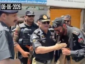آئی جی آزاد کشمیر کا مظفرآباد کا دورہ، امن و امان کی صورتحال پر اظہار اطمینان
