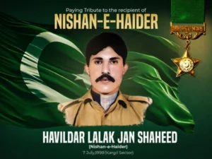 کارگل محاذ  کے ہیرو حوالدار لالک جان شہید (نشان حیدر) کا 27 واں یوم شہادت
