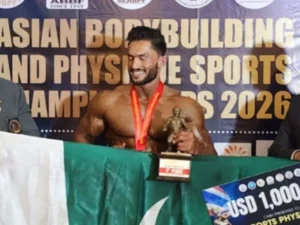 تھائی لینڈ میں جاری ایشین باڈی بلڈنگ چیمپئن شپ میں پاکستان نے گولڈ میڈل جیت لیا
