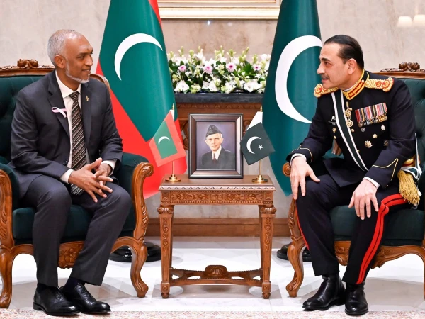 فیلڈ مارشل عاصم منیر سے مالدیپ کے صدر کی ملاقات، علاقائی سیکیورٹی اور دوطرفہ تعاون پر تبادلہ خیال